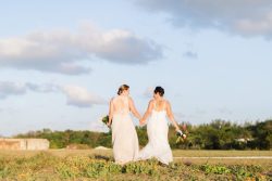 Same-sex couple photoshoot in wedding dresses Same-sex couple photoshoot in wedding dresses
